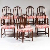SET OF EIGHT GEORGE III STYLE
