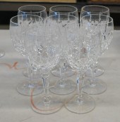 SET OF EIGHT GORHAM CRYSTAL WI
