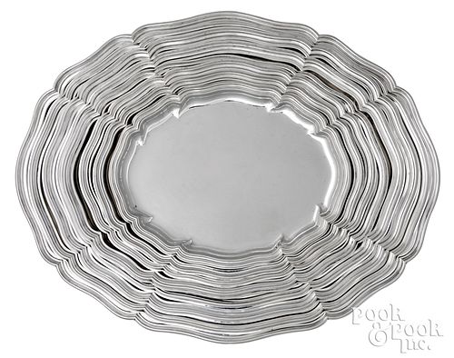 SET OF EIGHT GRADUATED GERMAN 830