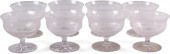 SET OF EIGHT HAWKES ETCHED AND
