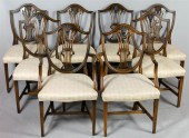 SET OF EIGHT HEPPLEWHITE STYLE