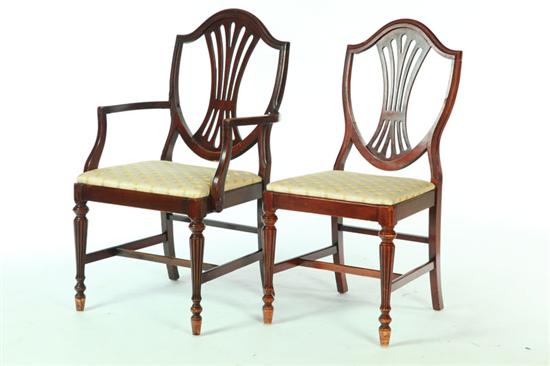 SET OF EIGHT HEPPLEWHITE-STYLE