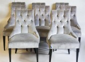 SET OF EIGHT HOLLYWOOD REGENCY