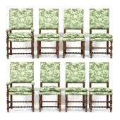 SET OF EIGHT JACOBEAN STYLE DI