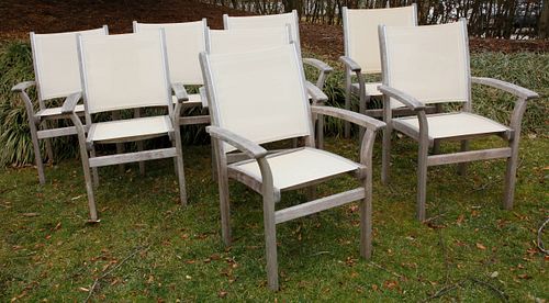 SET OF EIGHT KINGSLEY BATE TEAKWOOD