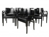 SET OF EIGHT KNOLL DINING ARMC