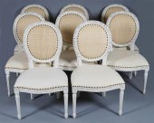 SET OF EIGHT LOUIS XVI STYLE W
