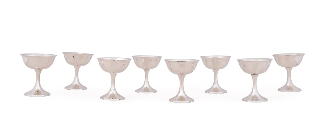 SET OF EIGHT MANCHESTER SILVER