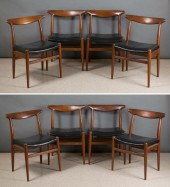 SET OF EIGHT MID-CENTURY MODER