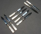 SET OF EIGHT MOTHER OF PEARL H
