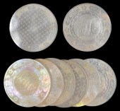 SET OF EIGHT MOTHER OF PEARL G