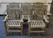 SET OF EIGHT OUTDOOR DESIGN TE