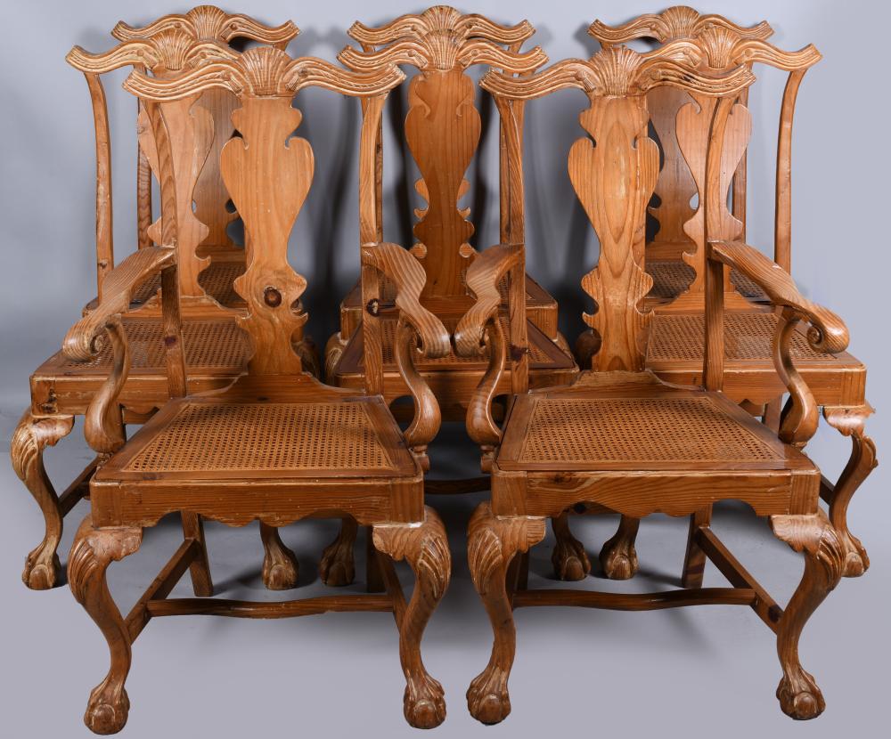 SET OF EIGHT PORTUGUESE ROCOCO
