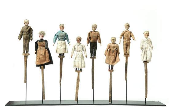 SET OF EIGHT PUPPETS.  Tennessee or