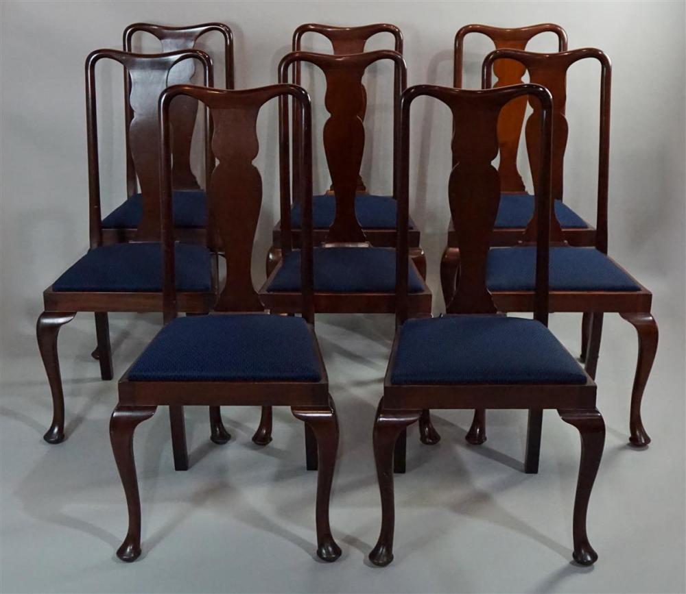 SET OF EIGHT QUEEN ANNE AND QUEEN