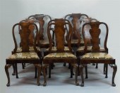 SET OF EIGHT QUEEN ANNE STYLE