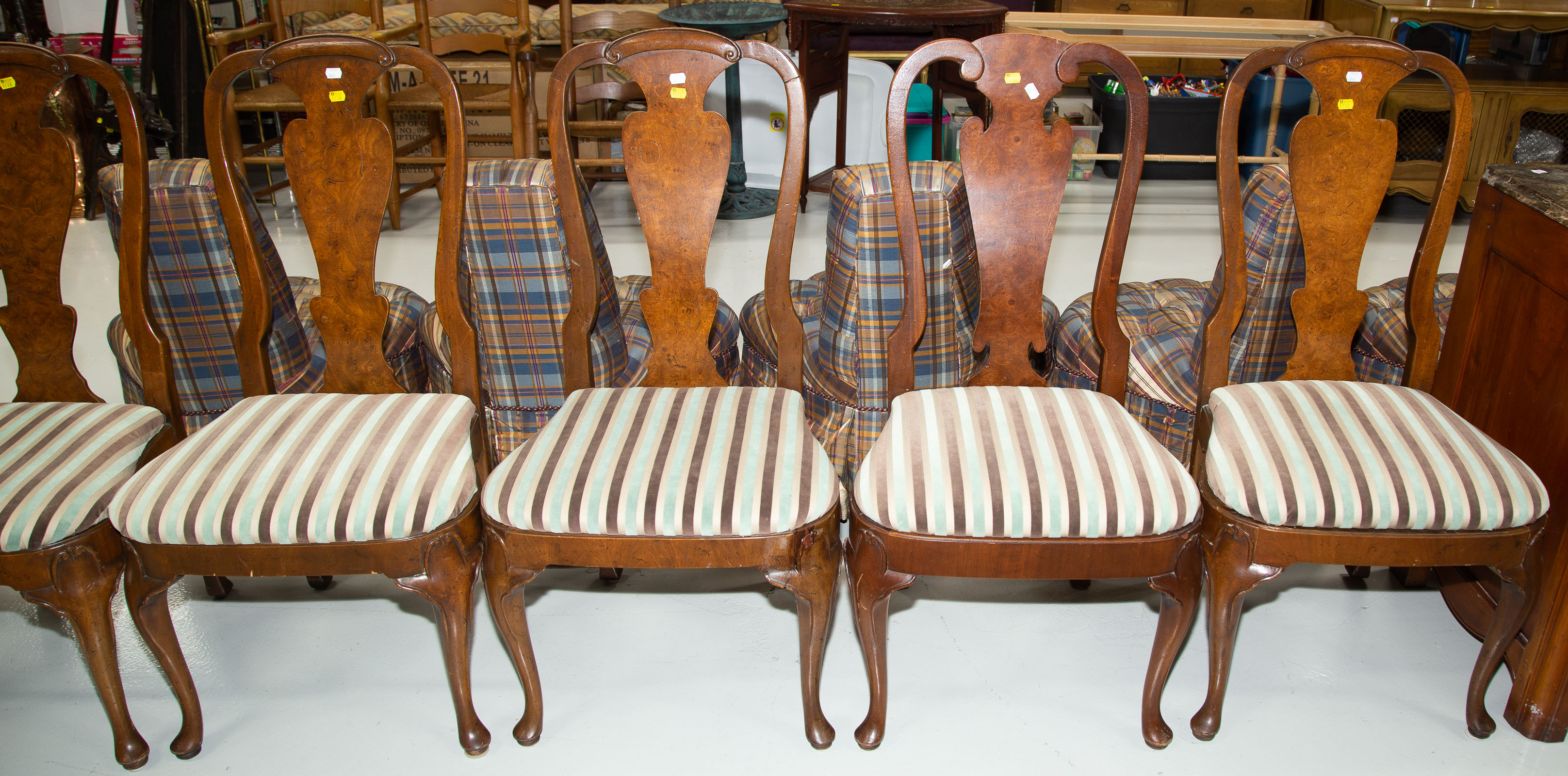 SET OF EIGHT QUEEN STYLE CHAIRS