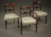 SET OF EIGHT REGENCY MAHOGANY