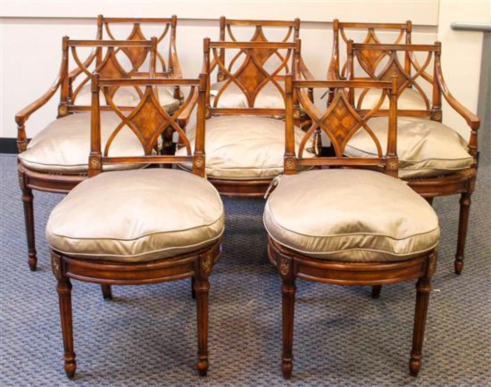 SET OF EIGHT REGENCY STYLE MAHOGANY