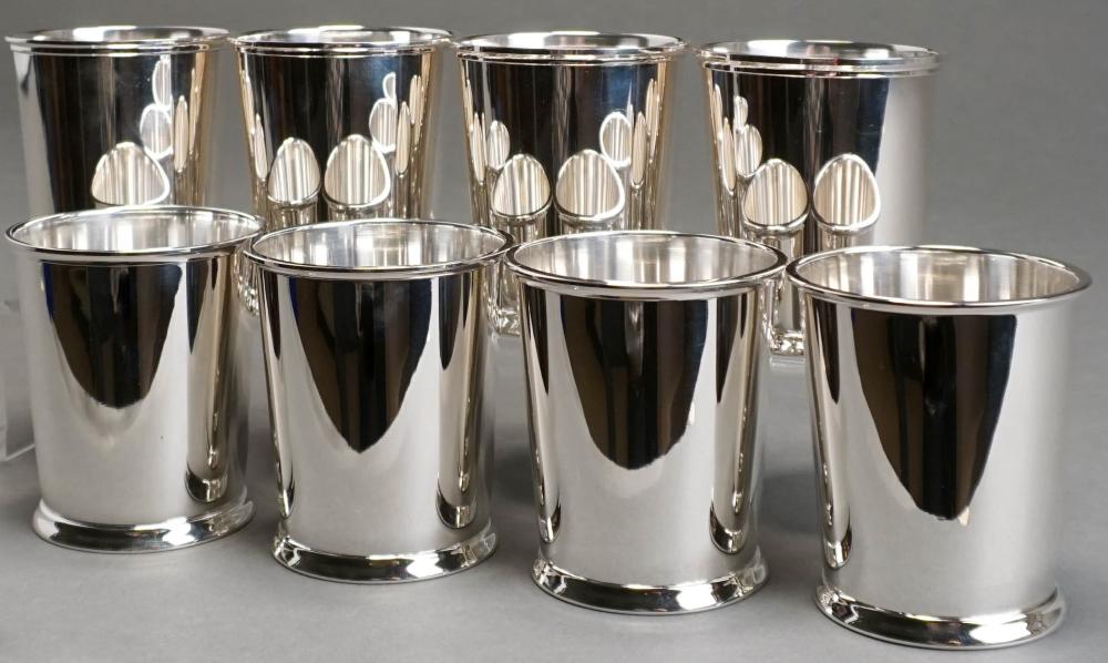 SET OF EIGHT REGENCY STYLE STERLING