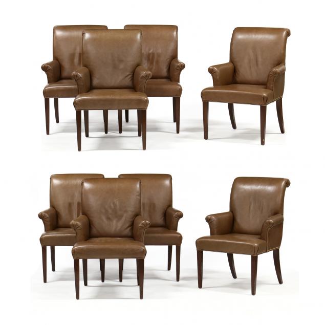 SET OF EIGHT REGENCY STYLE
