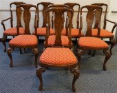 SET OF EIGHT ROCOCO STYLE WALN