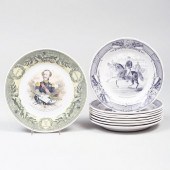 SET OF EIGHT SAUGUEMINES CREAM