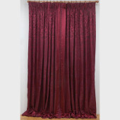SET OF EIGHT SILK DAMASK AND B