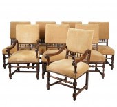 SET OF EIGHT SPANISH REVIVAL-S