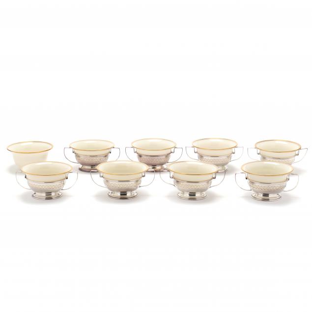 SET OF EIGHT STERLING SILVER