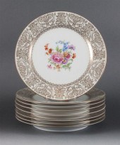 Set of eight Tirschenreuth flo