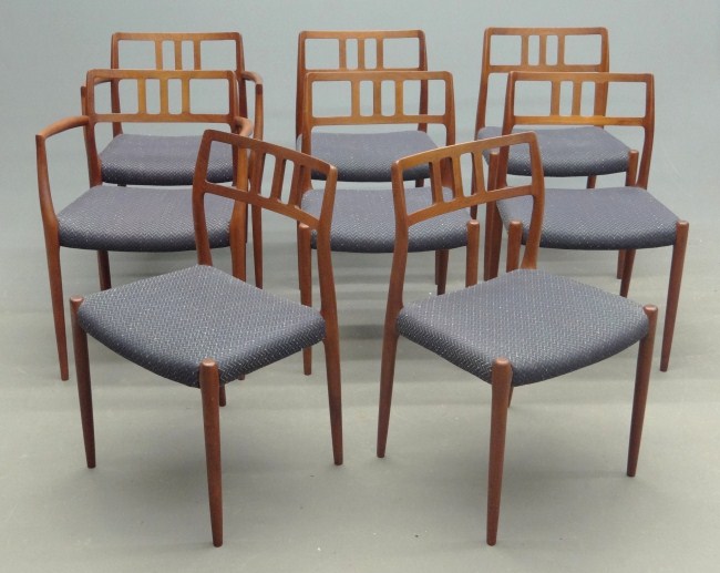 Set of eight (two arms) Mid Century