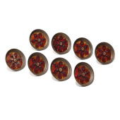 SET OF EIGHT VICTORIAN AMBER G