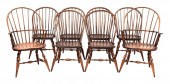 SET OF EIGHT WARREN CHAIR WORK