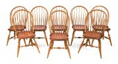 SET OF EIGHT WARREN CHAIR WORK