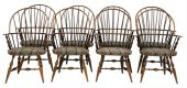 SET OF EIGHT WARREN CHAIR WORK