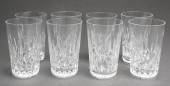SET OF EIGHT WATERFORD CRYSTAL