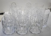 SET OF EIGHT WATERFORD CUT CRY