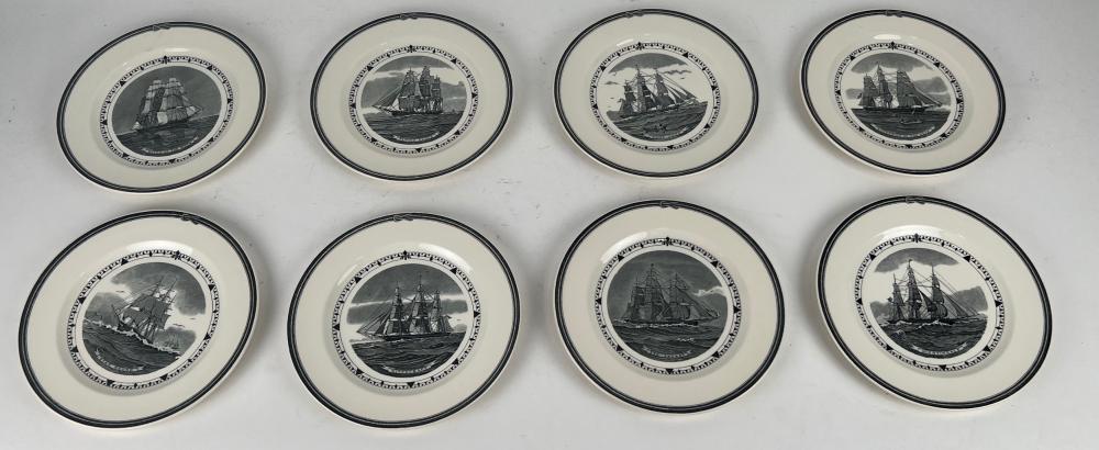 SET OF EIGHT WEDGWOOD AMERICAN