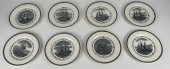 SET OF EIGHT WEDGWOOD AMERICAN