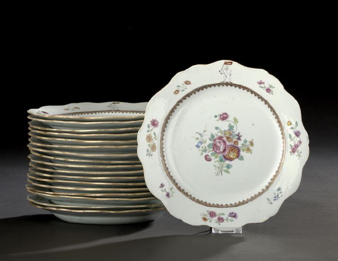 Set of Eighteen Chinese Export