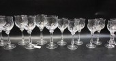 SET OF EIGHTEEN CUT CRYSTAL ST