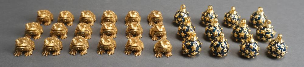 SET OF EIGHTEEN KAREN CALLAN GILT