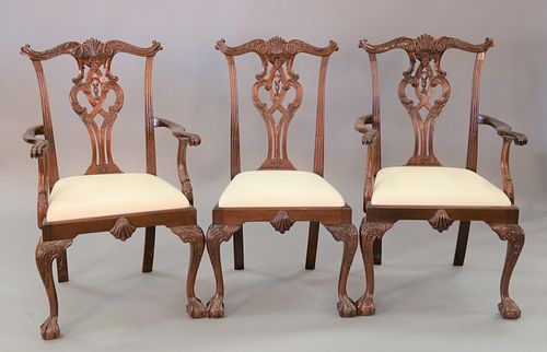 SET OF EIGHTEEN MAHOGANY