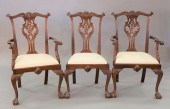 SET OF EIGHTEEN MAHOGANY CHIPP