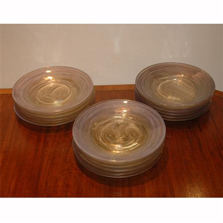 Set of Eighteen Molded and