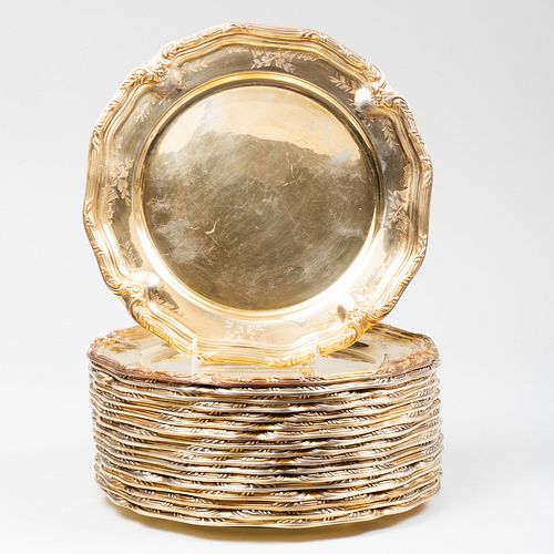 SET OF EIGHTEEN PORTUGUESE SILVER