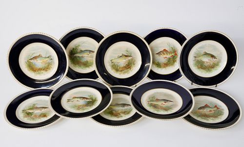 SET OF ELEVEN 19TH C. FONDEVILLE