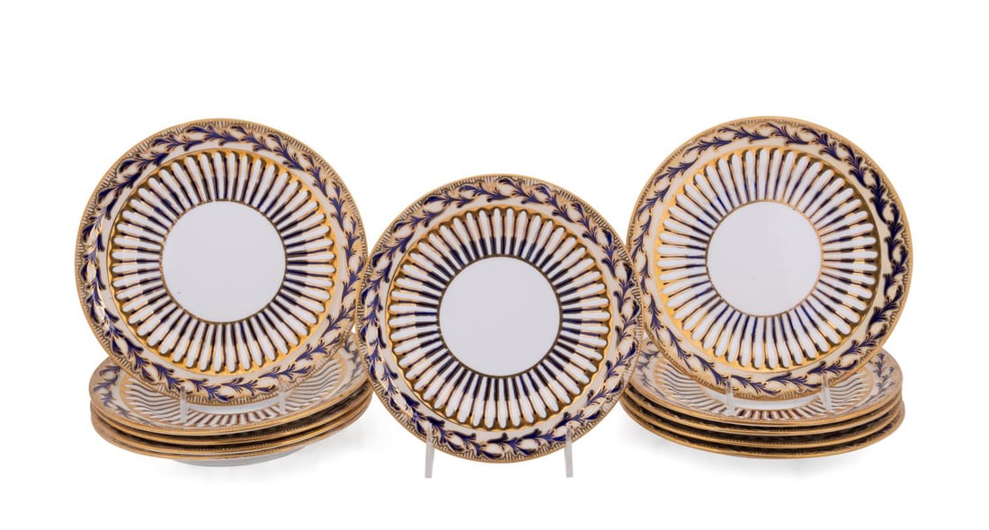 SET OF ELEVEN DAVENPORT GILT &