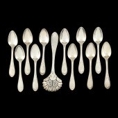 SET OF ELEVEN MAYFLOWER SILVER